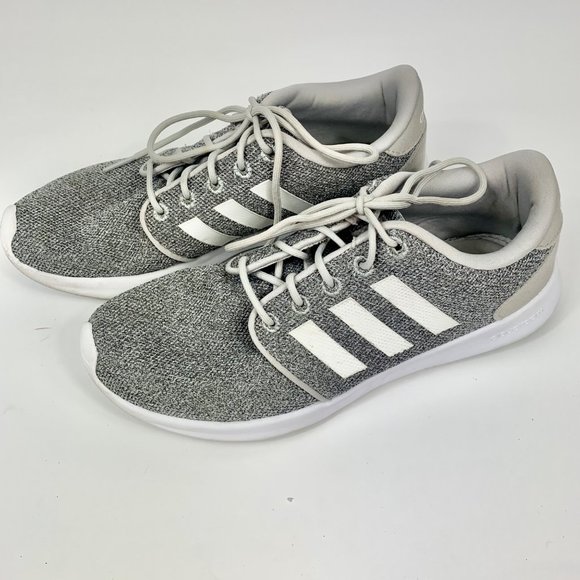 Adidas Cloudfoam Women's QT Racer 2.0 Shoes in Grey/White Size 7 - Picture 3 of 9